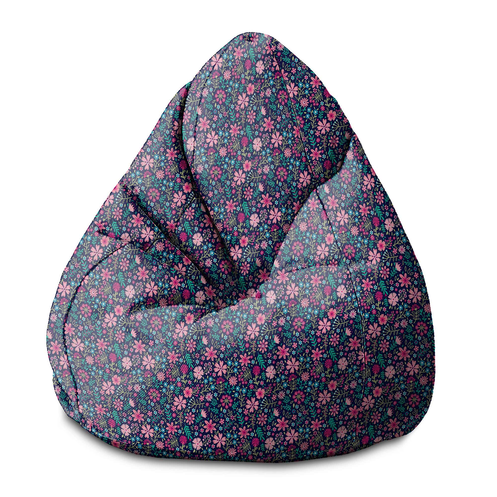 Puf Pearshape Ružová lúka