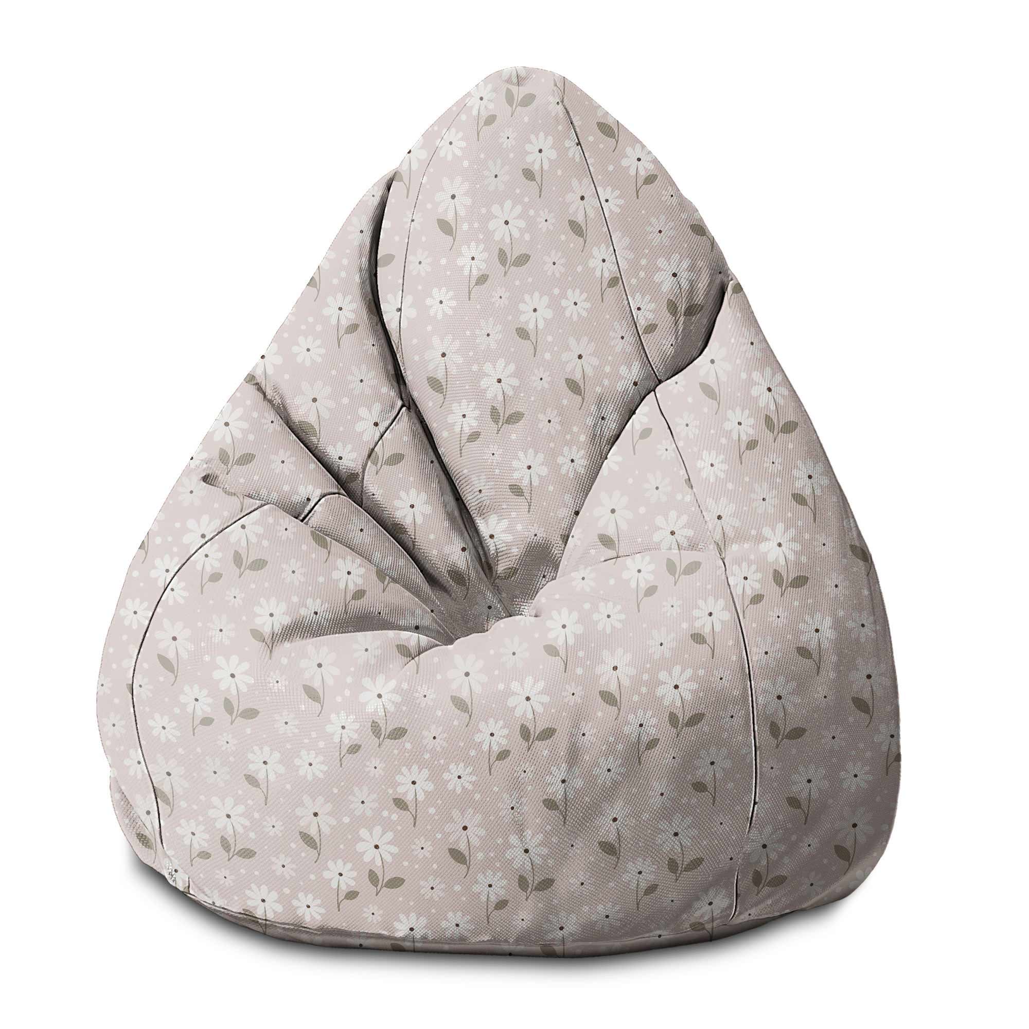 Puf Pearshape Jemné kvety-S-Oxford