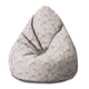 Puf Pearshape Light Flowers-M-Oxford