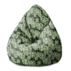 Puf Pearshape Mriežka Monstera Listov-S-Velvet