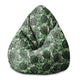 Puf Pearshape Tropický listový vzor-S-Velvet