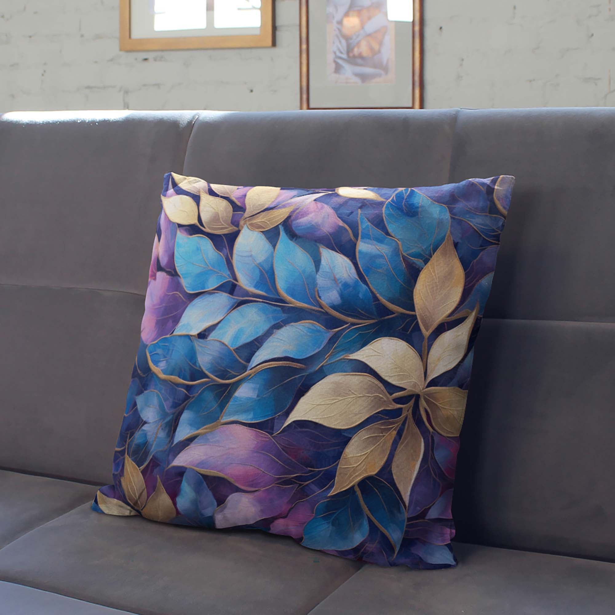 Kissen Blaue Eleganz