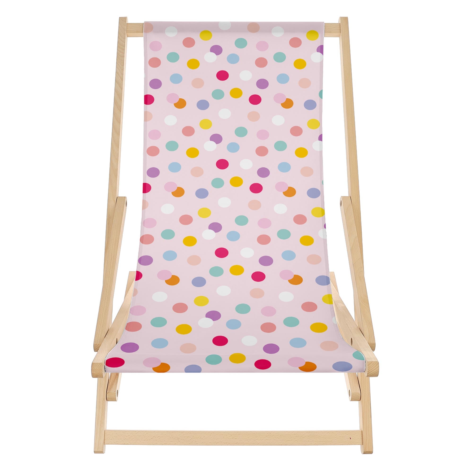 Rocking Deck Chair Pastel Confetti Dots
