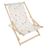 Rocking Deck Chair Hand Painted Terrazzo
