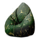 Puf Birnenform Gravur Botanisches Muster-Samt