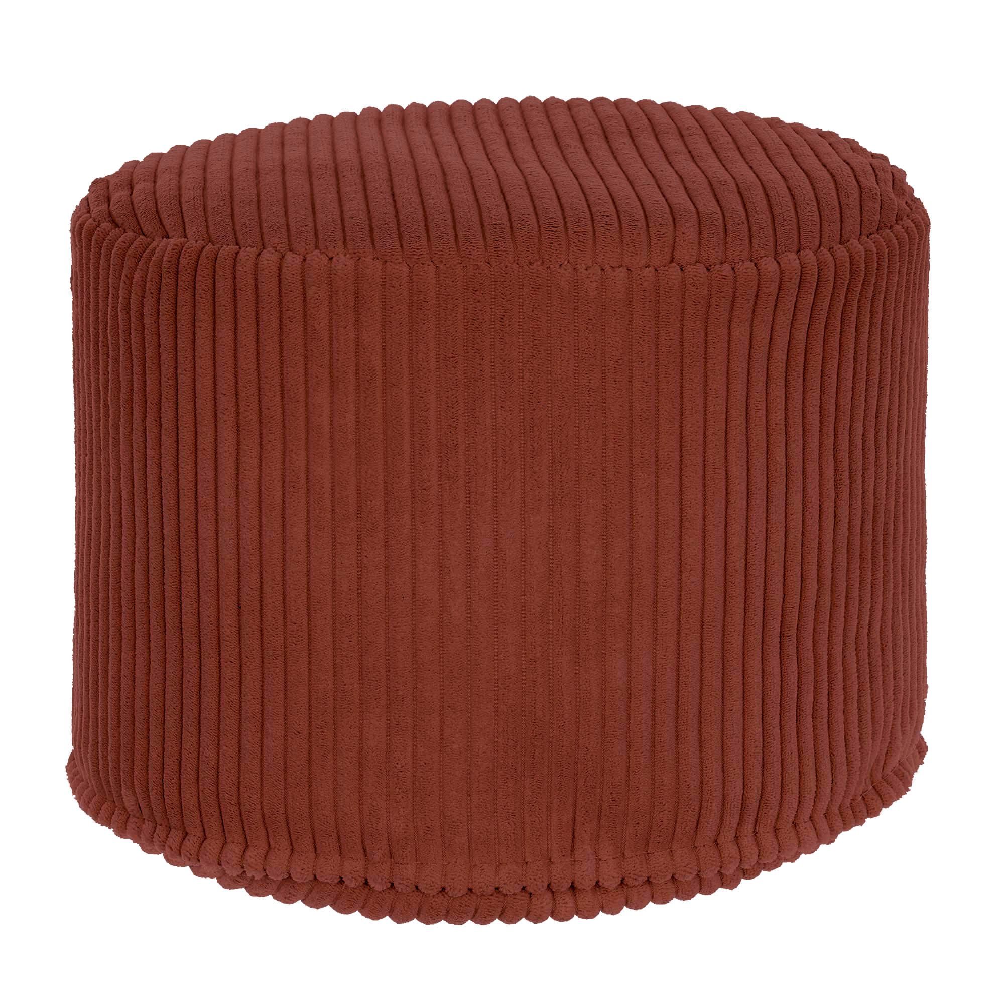 Okrúhly puf podnožka Lincoln Fired Brick-S