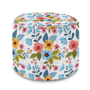 Runder Hocker Fußhocker Floral Fantasy-Velvet
