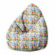 Pearshape Pouf Floral Fantasy-S-Velvet