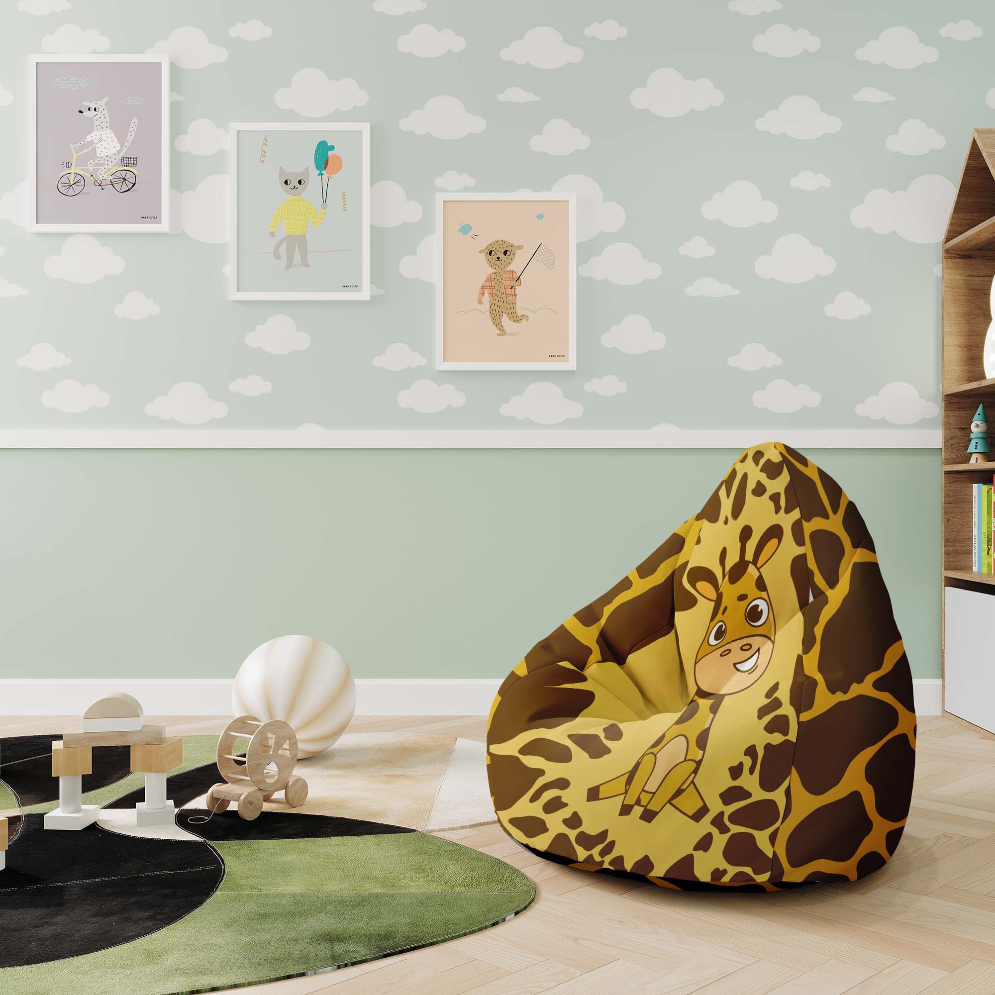 Puf Pearshape Giraffina