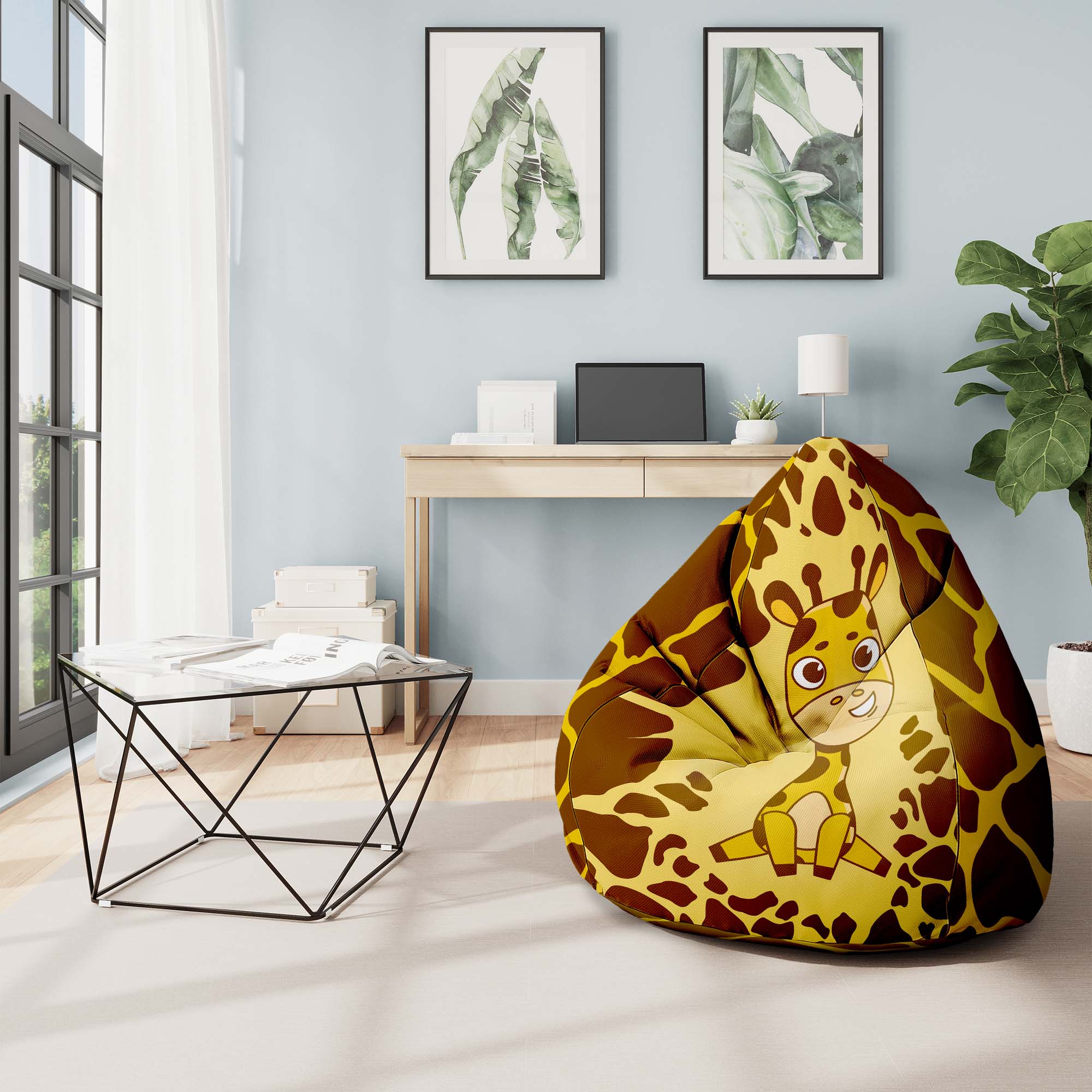 Puf Pearshape Giraffina