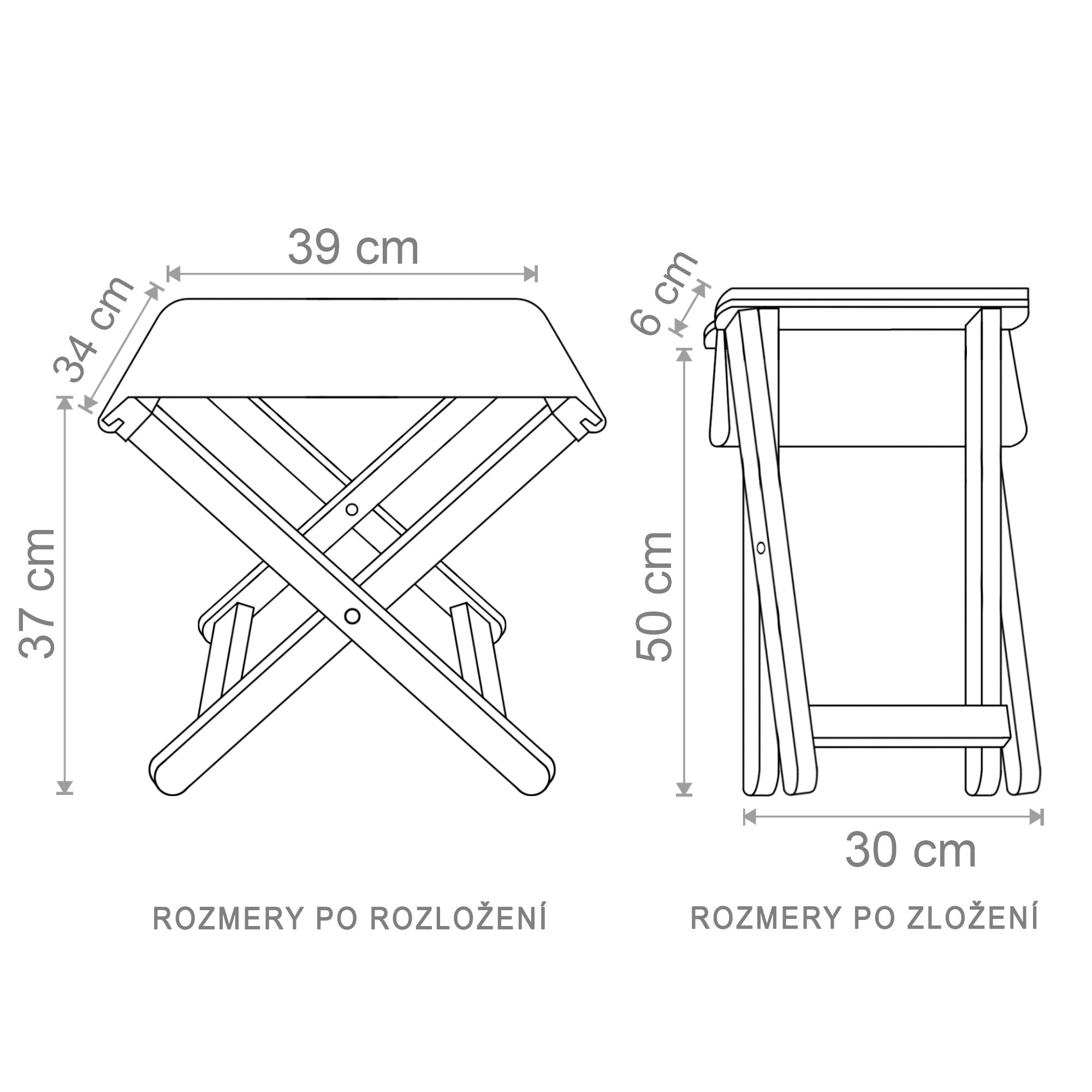 Stolička s vlastným reklamným logom