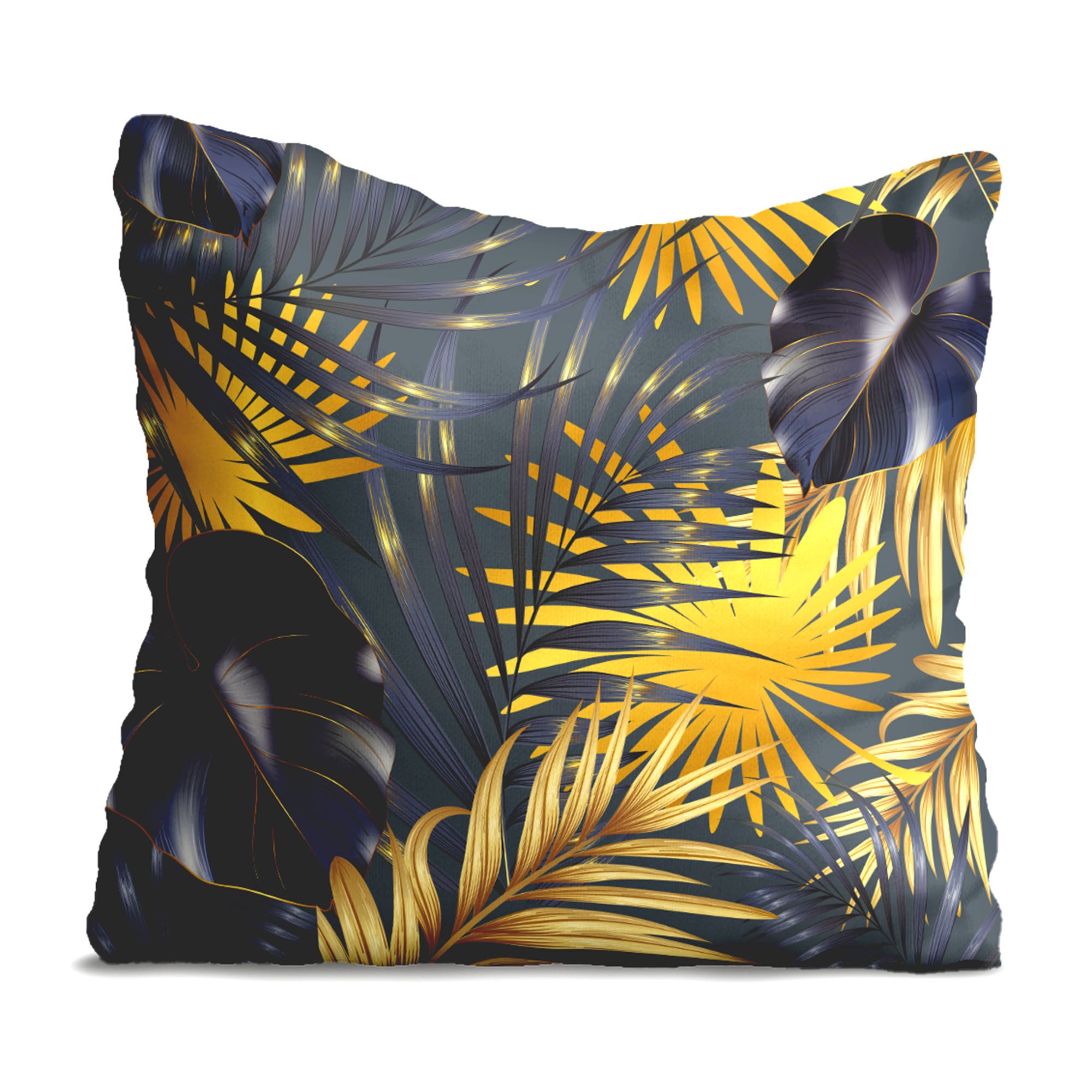 Vankúš Leaves Gold-Velvet