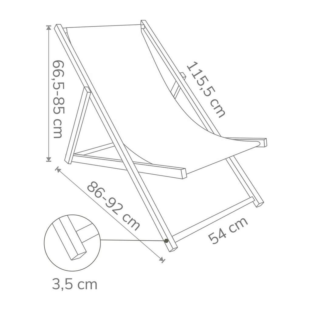 Drevené ležadlo Malé jarné kvety-M
