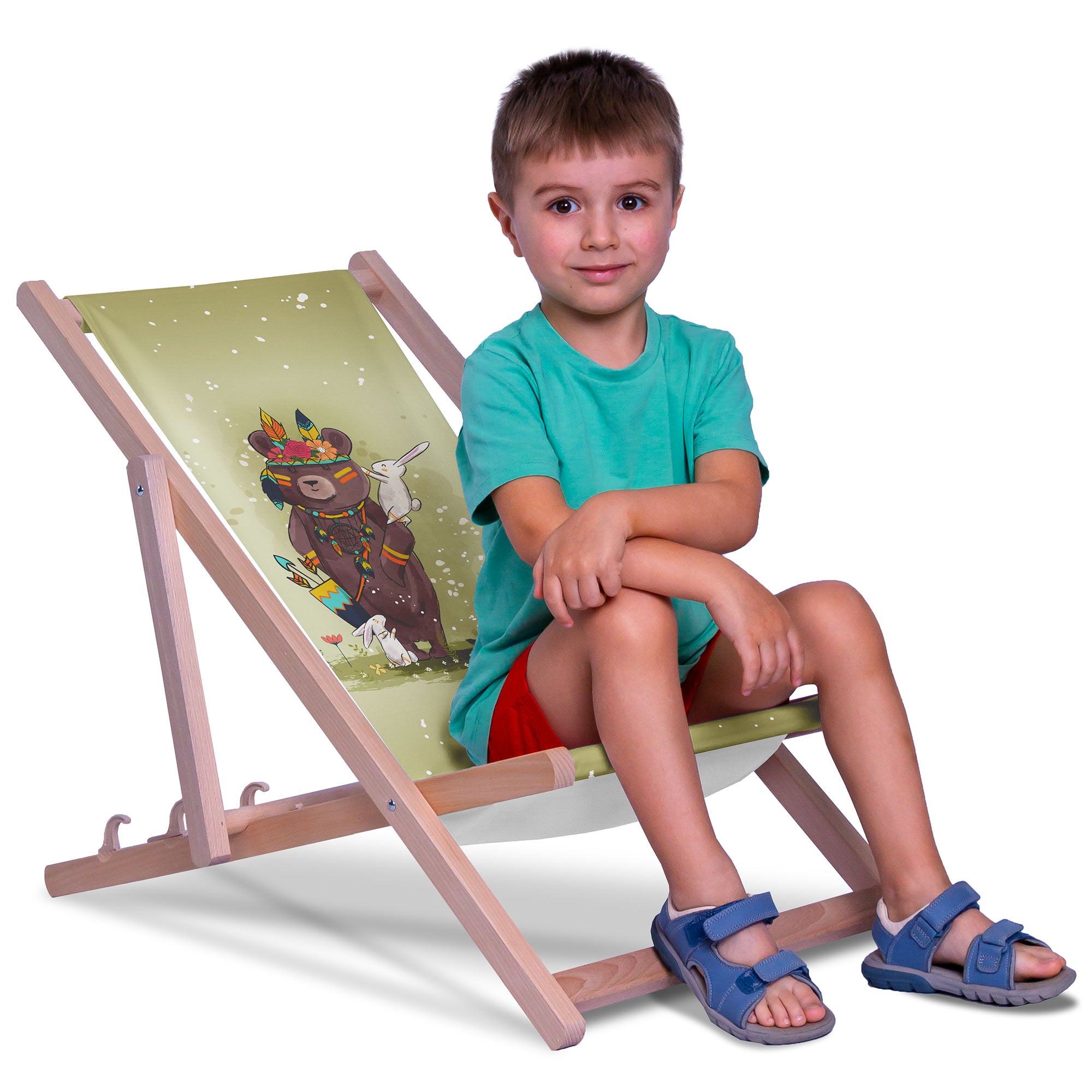 Drevené ležadlo Little Bear Boho