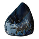Puf Pearshape Navy Night-Oxford