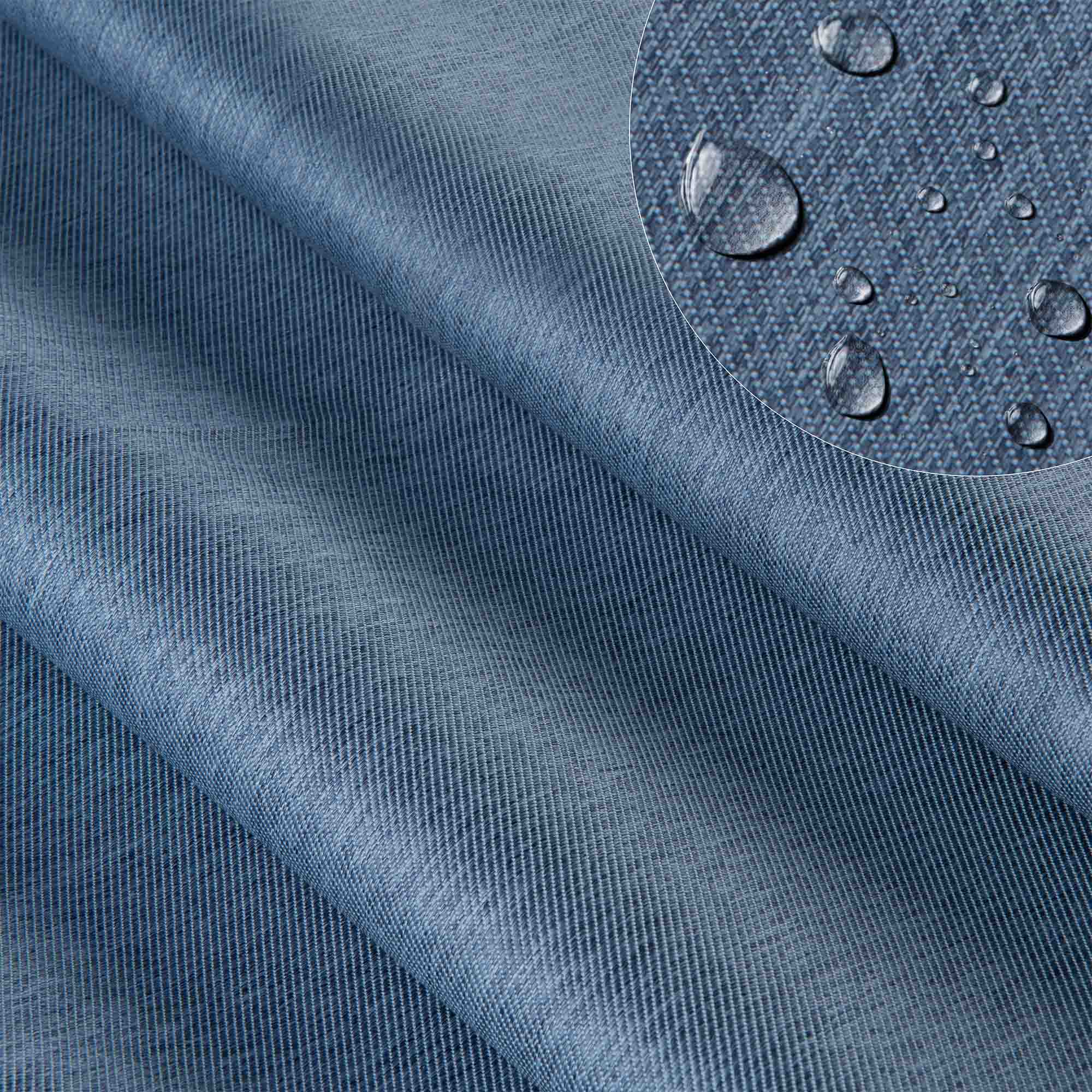 Drevené ležadlo s vankúšom Imitácia džínsov Nordic Blue