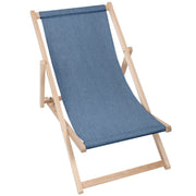 Drevené ležadlo Imitácia džínsov Nordic Blue-S