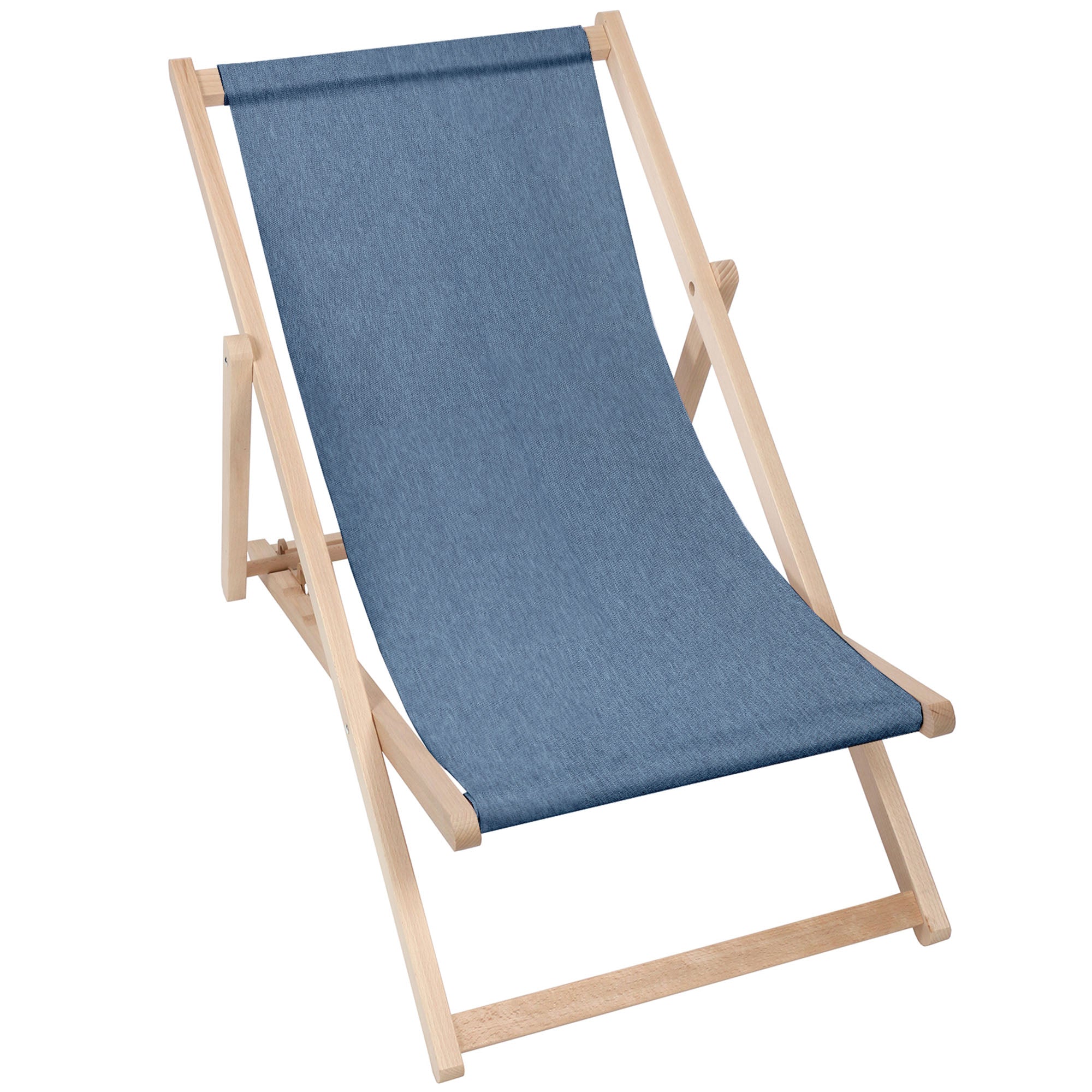 Drevené ležadlo Imitácia džínsov Nordic Blue-S