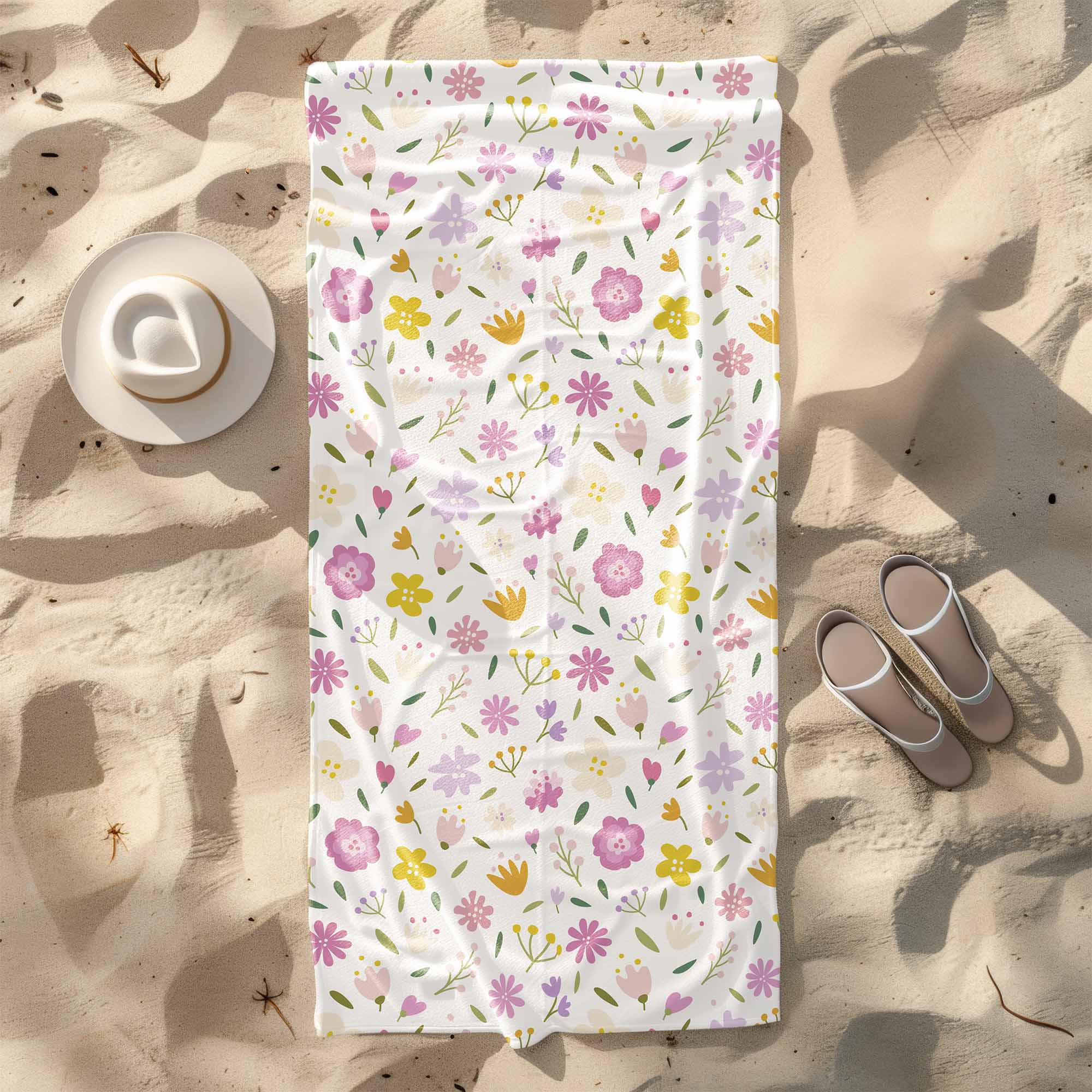 Handtuch Bunte Blumen