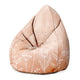 Puf Pearshape ružové kvety