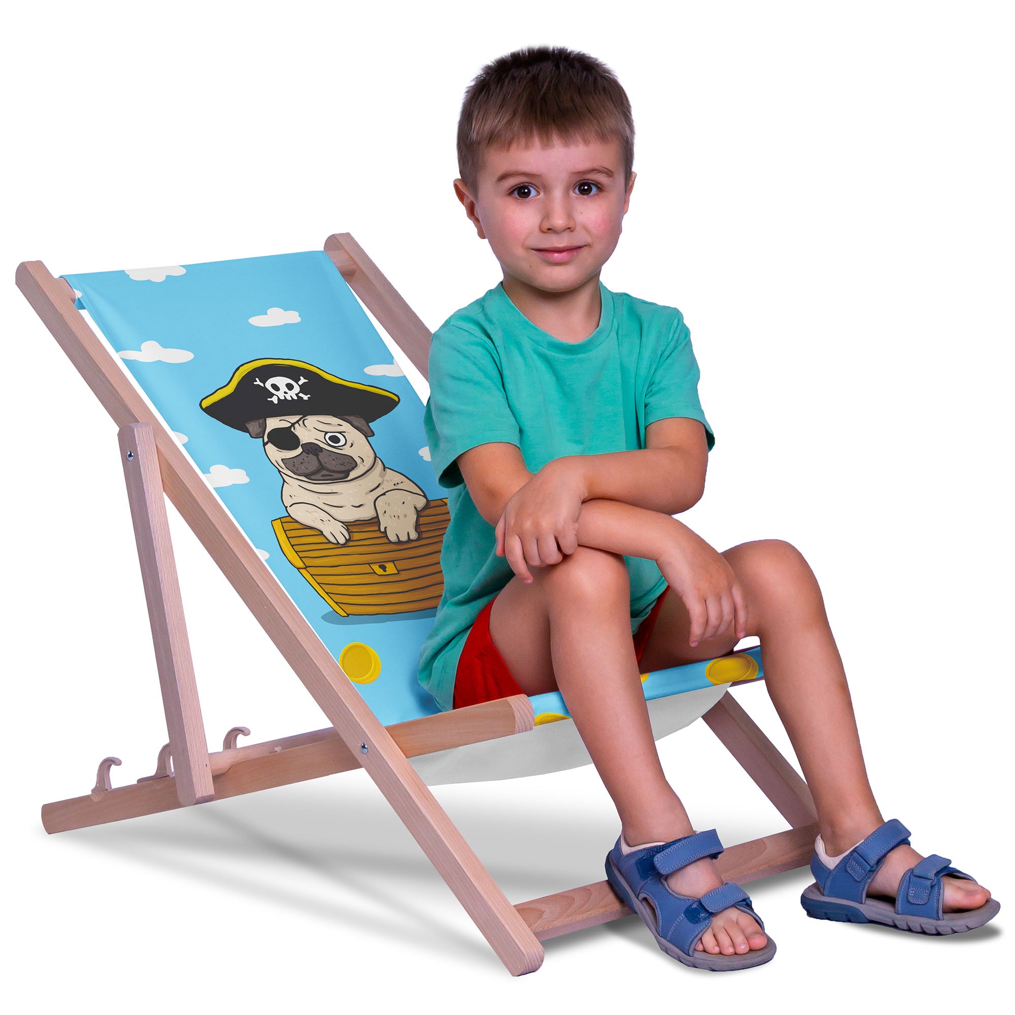 Drevené lehátko Pirate Pug