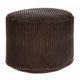 Okrúhly puf podnožka Lincoln Dark Chocolate-M