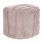 Okrúhly puf podnožka Lincoln Silver Pink-S