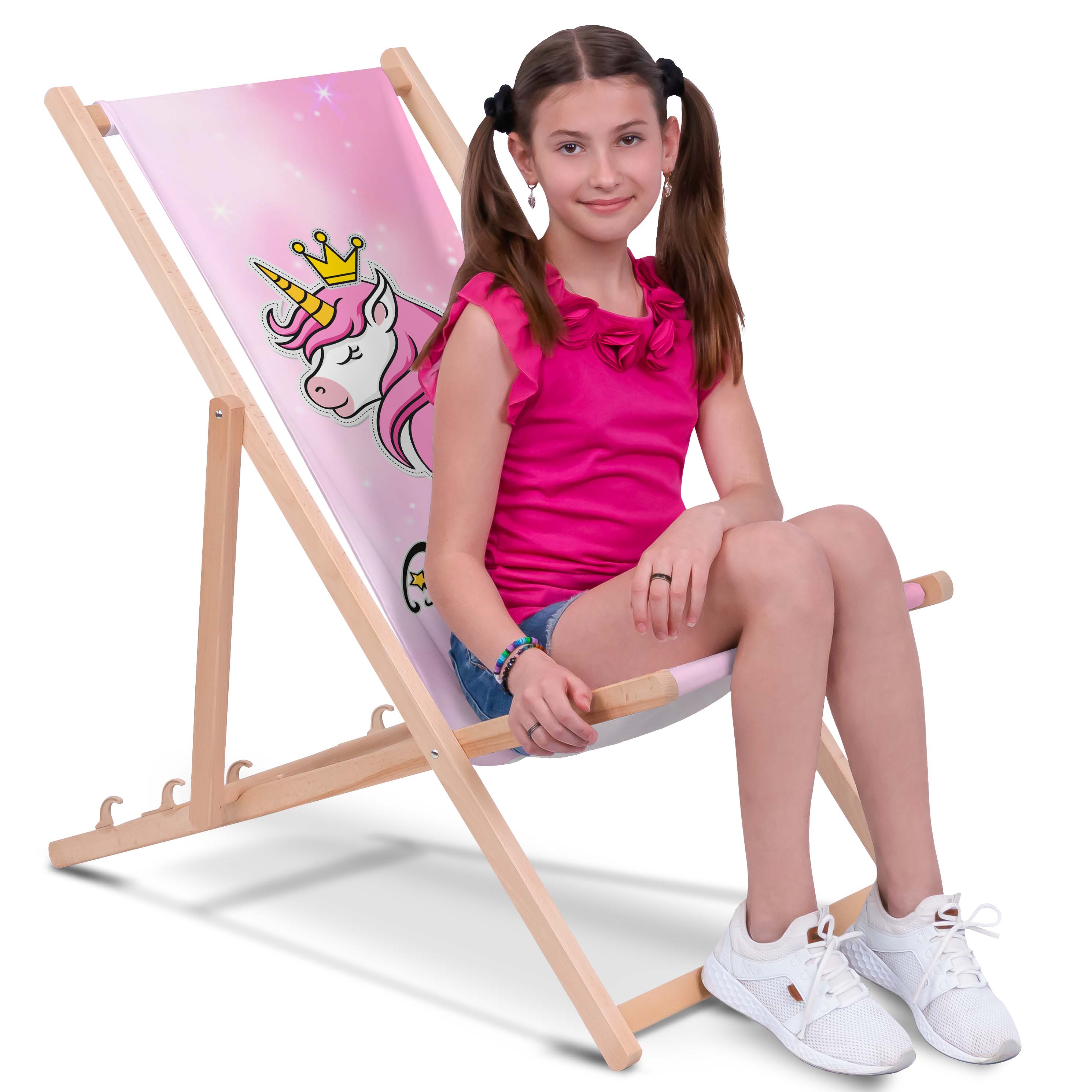 Drevené ležadlo Princess Unicorn-M