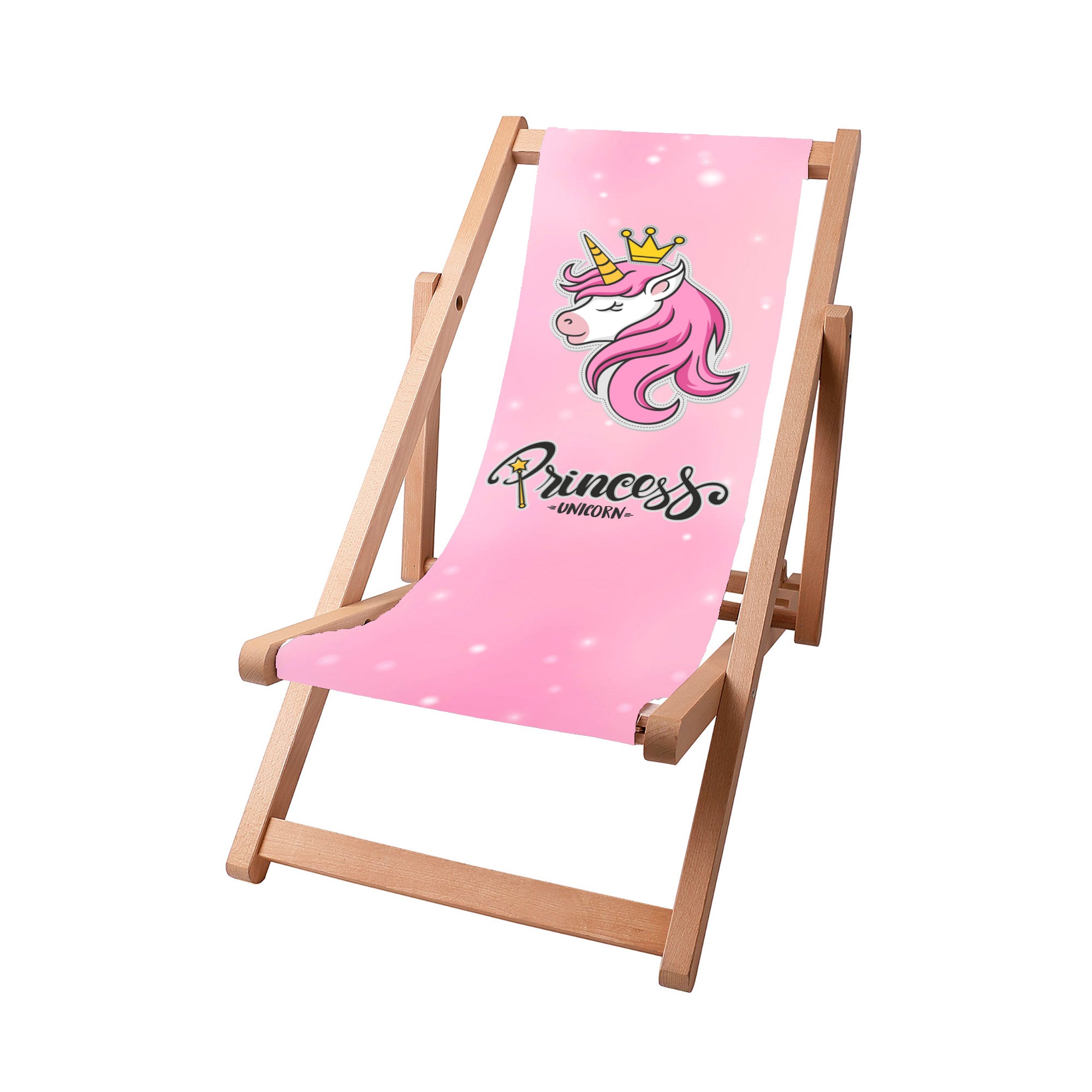 Drevené ležadlo Princess Unicorn