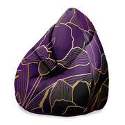 Puf Pearshape fialové úžasné