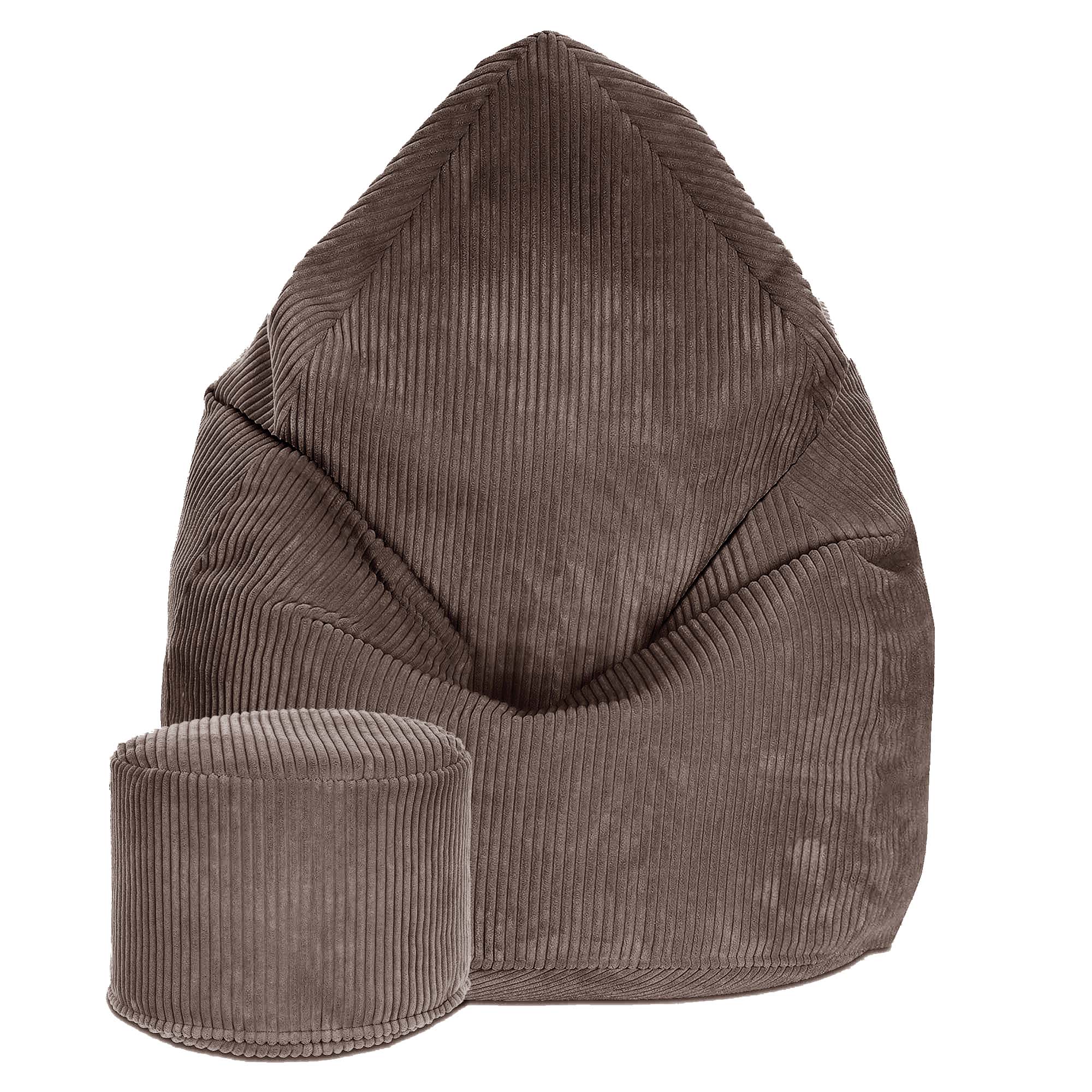 Okrúhly puf podnožka Lincoln Roasted Cocoa-S