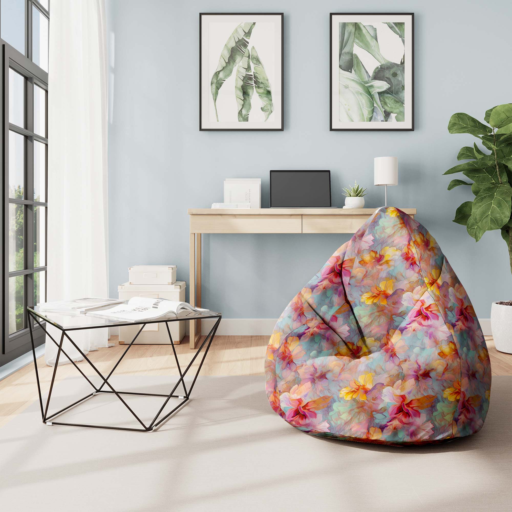 Sedací vak Pearshape Vôňa prírody-S-Velvet
