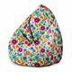 Sedací vak Pearshape Malé jarné kvety