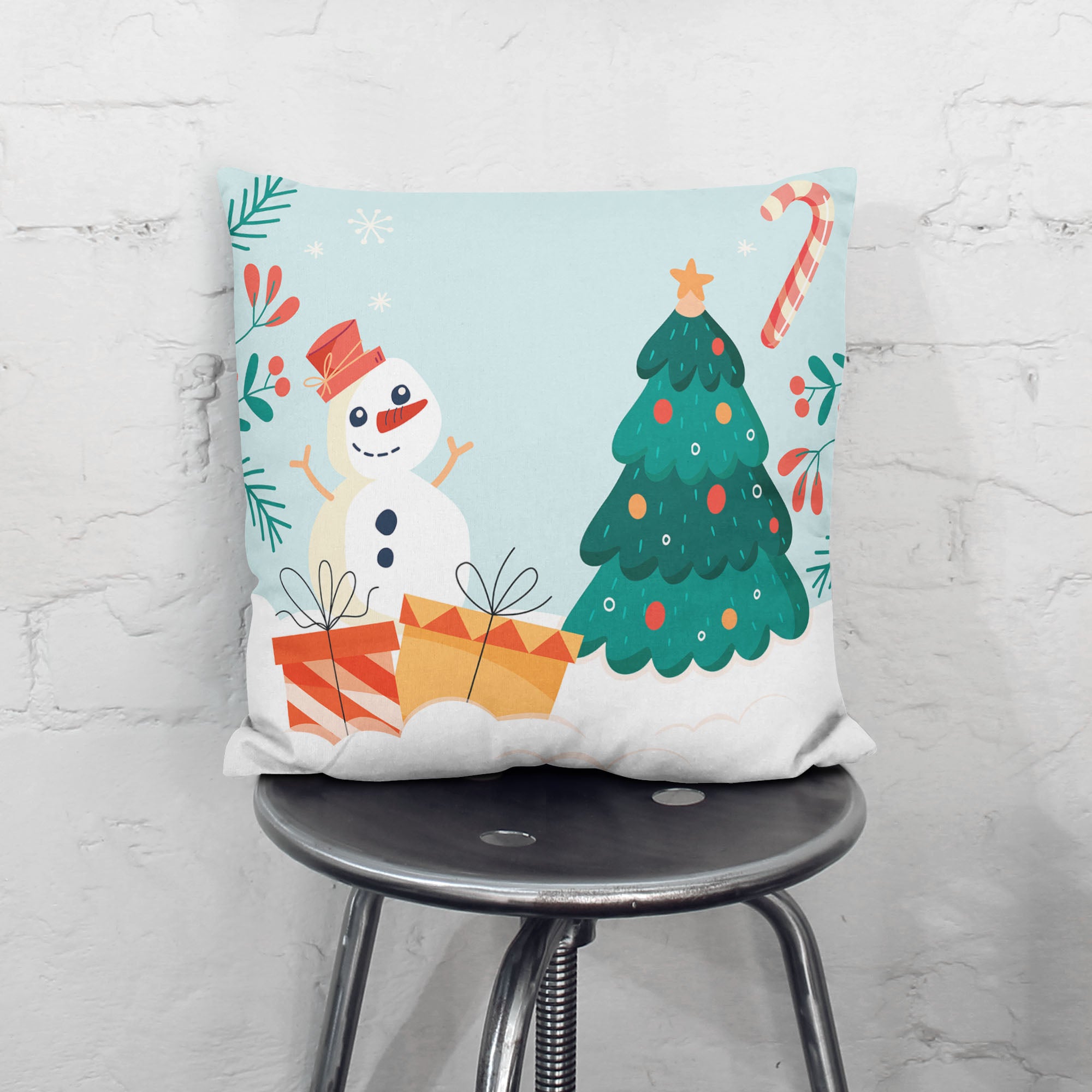 Vankúš Snowman Candy-Velvet