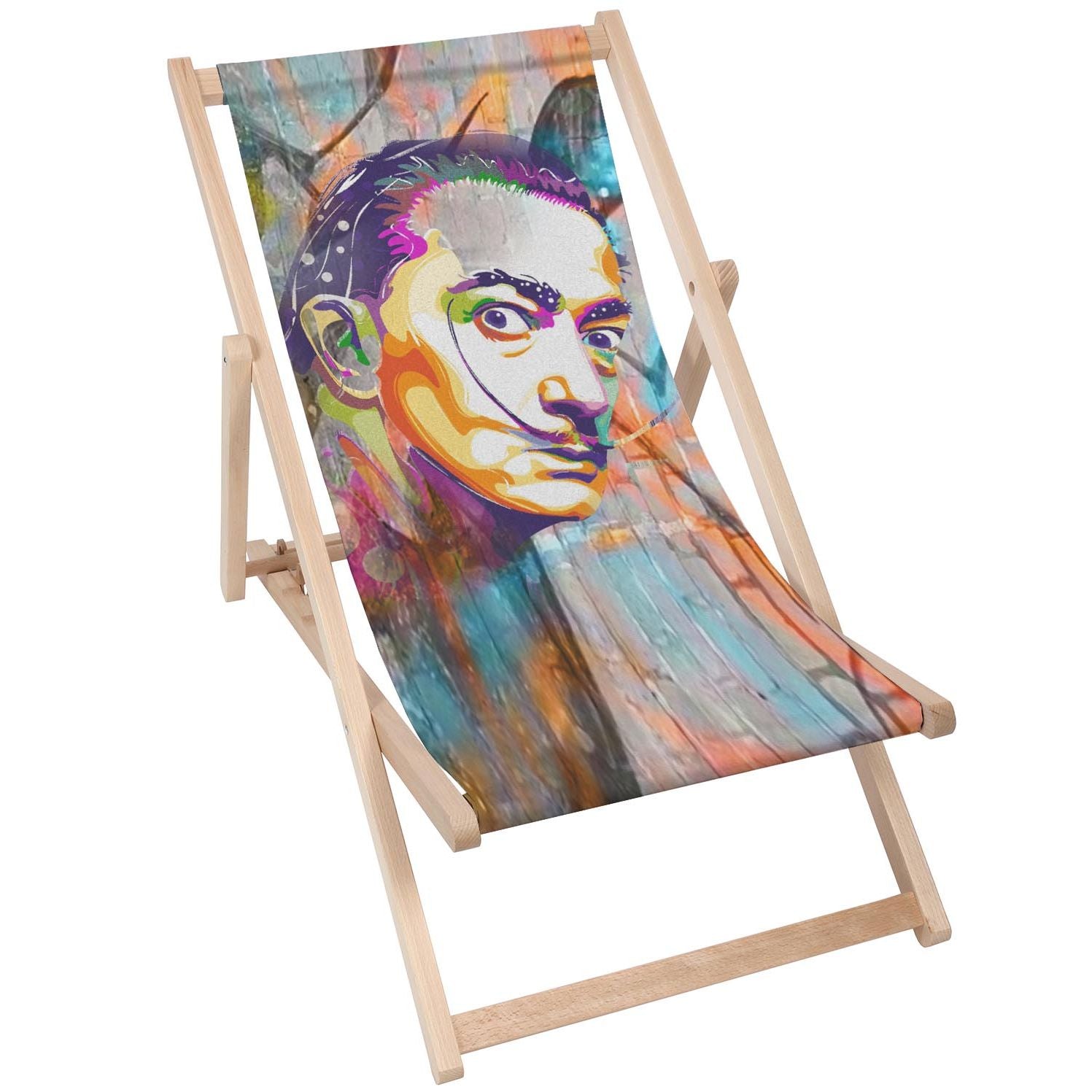 Drevený stolík Dali Farebný-50x50 CM