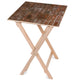 Wooden Table Dark Brick-30x40 CM
