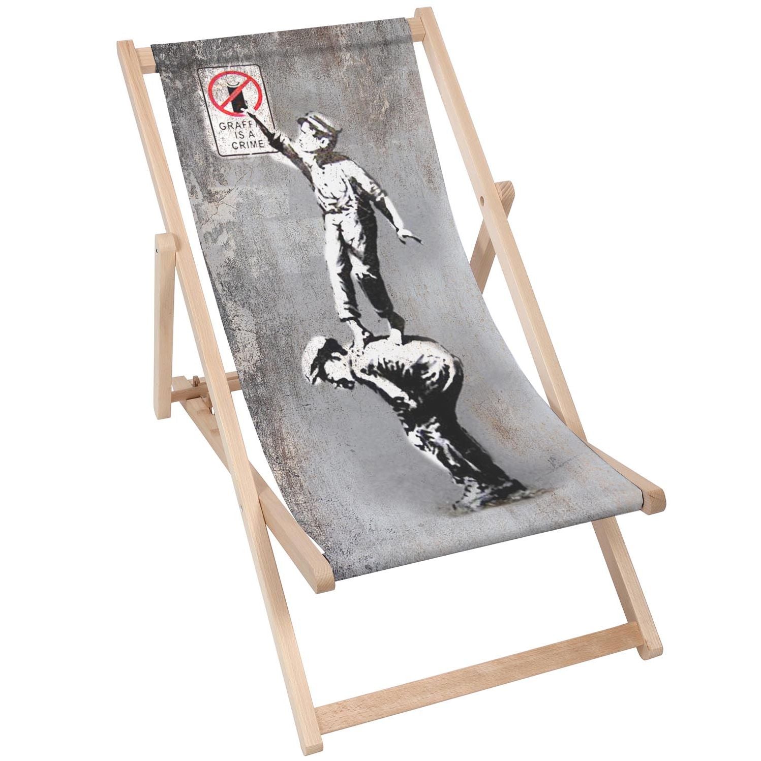 Dřevěný stolek Graffiti Is A Crime-30x40 CM