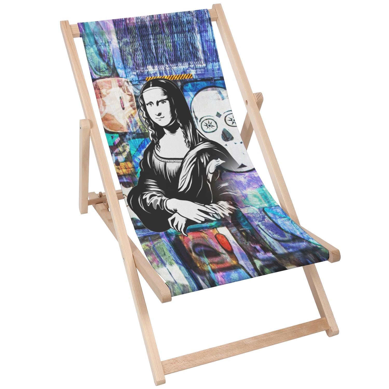 Drevený stolík Mona Lisa Black-50x50 CM