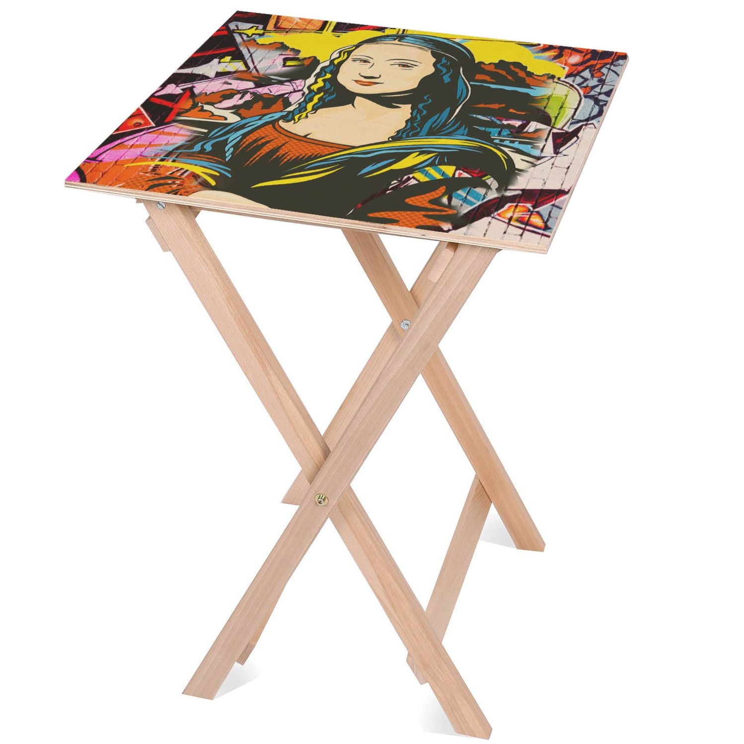 Wooden Table Mona Lisa Yellow-30x40 CM
