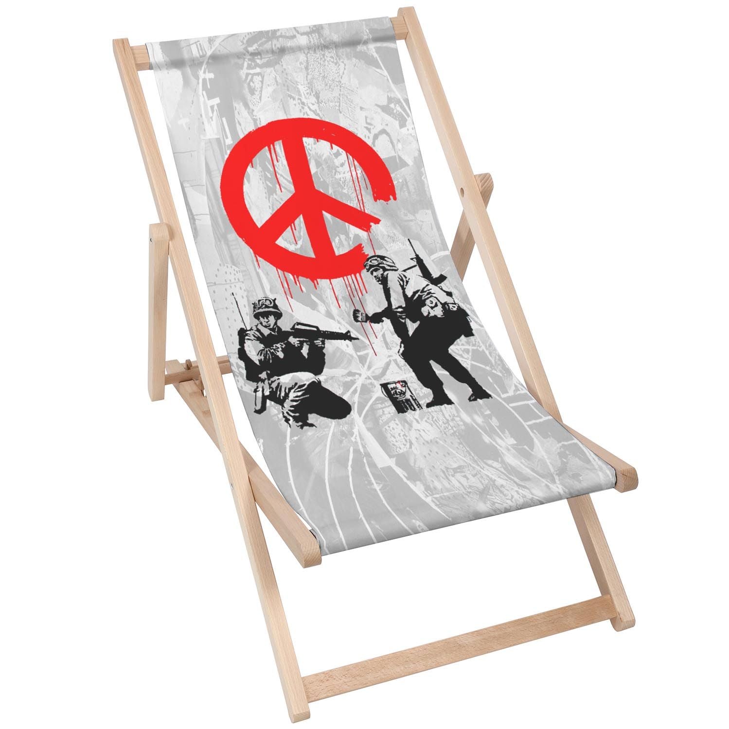 Drevený stolík Peace Soldiers-30x40 CM