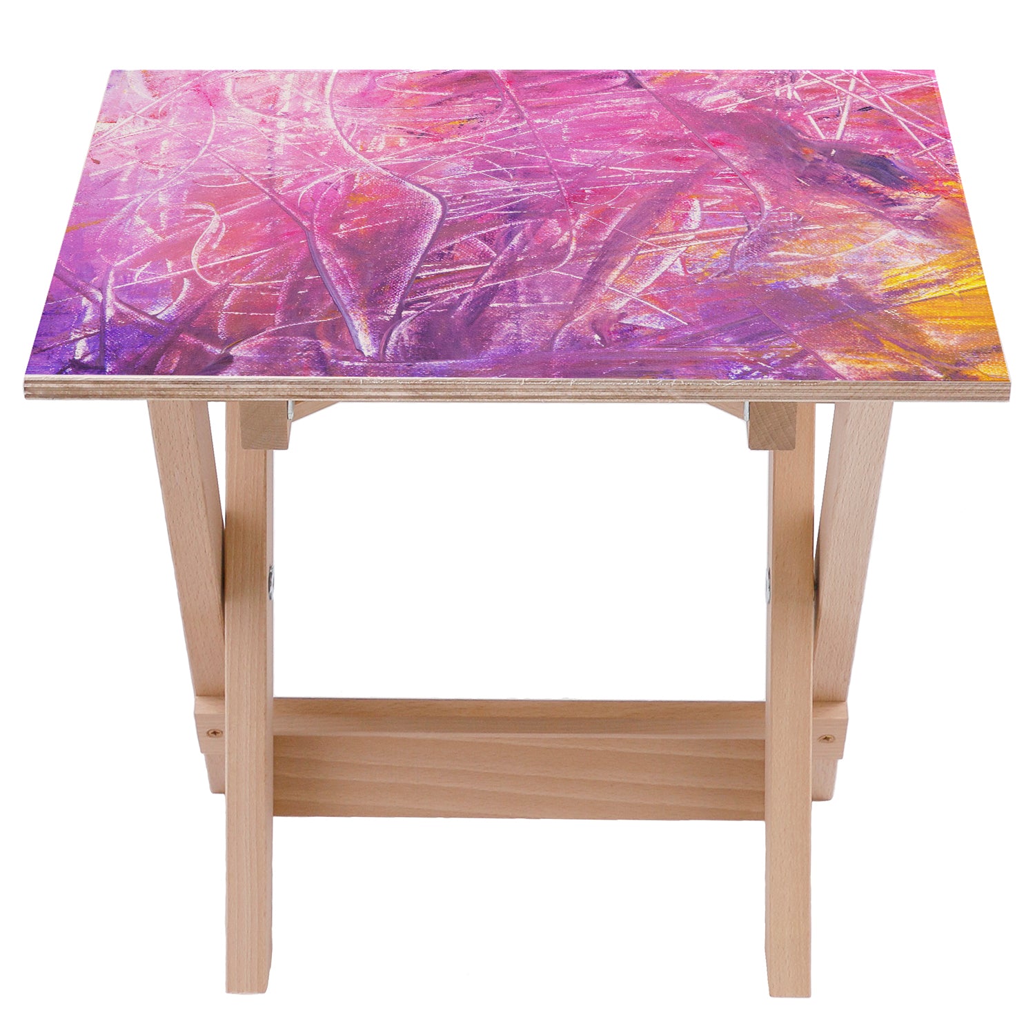 Drevený stolík Pink-30x40 CM