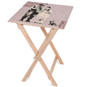 Drevený stolík Policeman & Dhoroty-50x50 CM