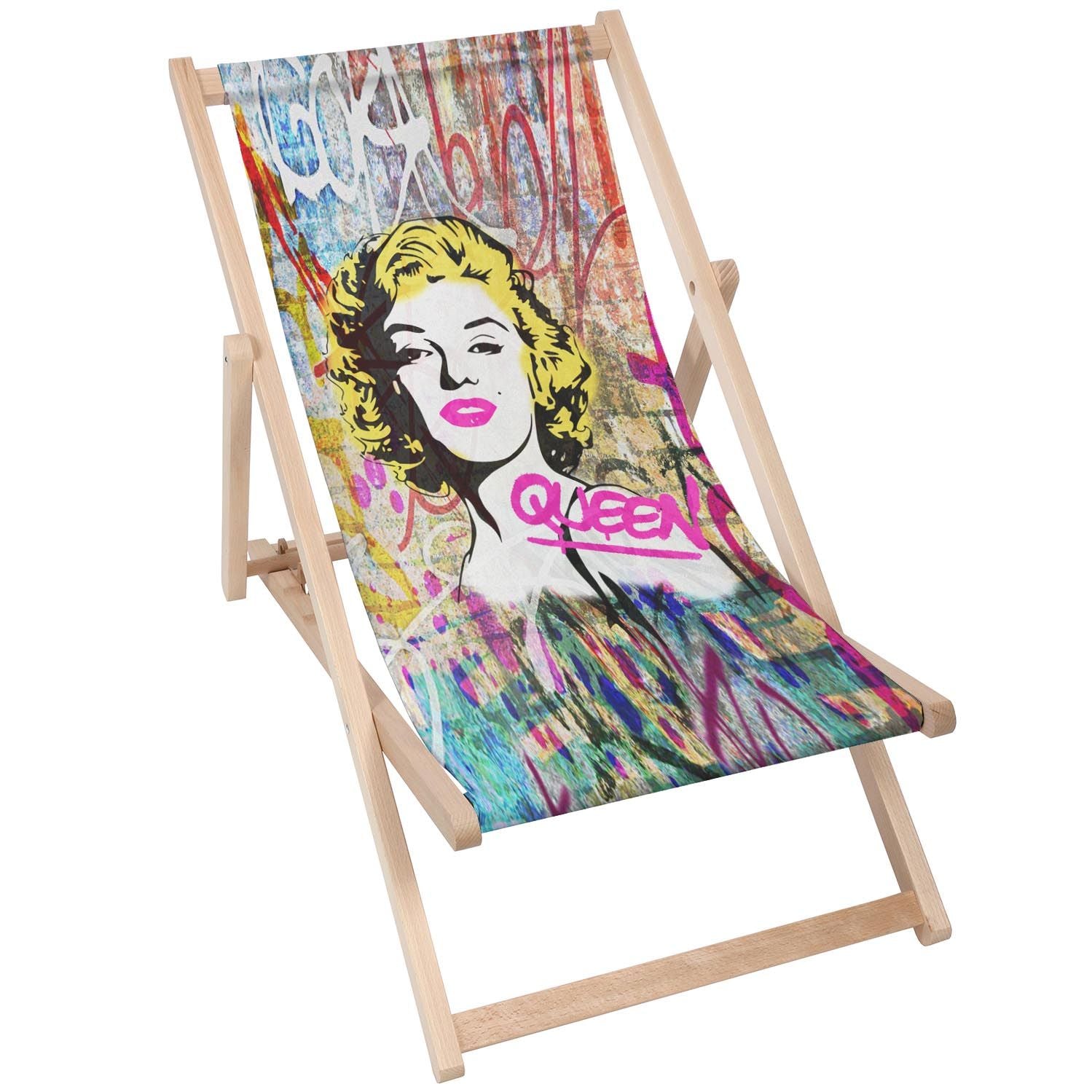 Drevený stolík Quenn Marilyn-50x50 CM