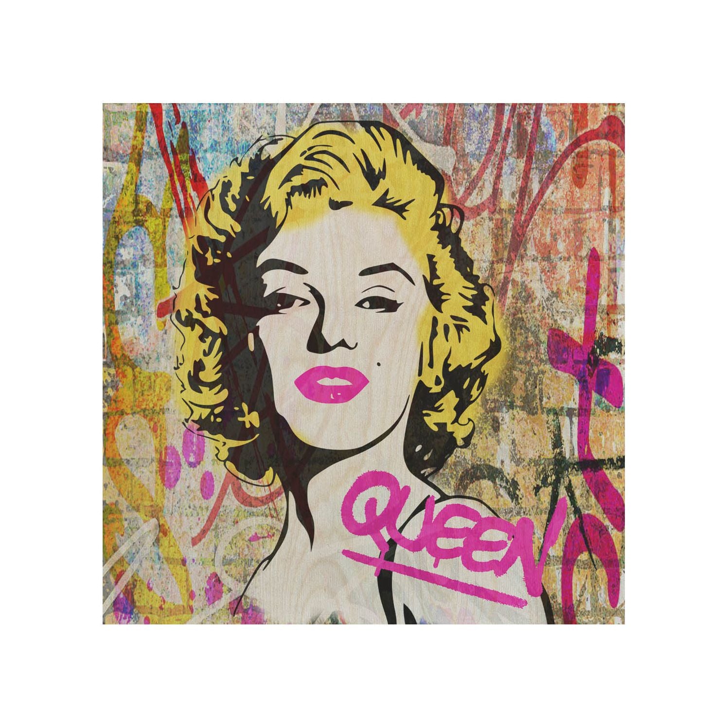 Drevený stolík Quenn Marilyn-30x40 CM