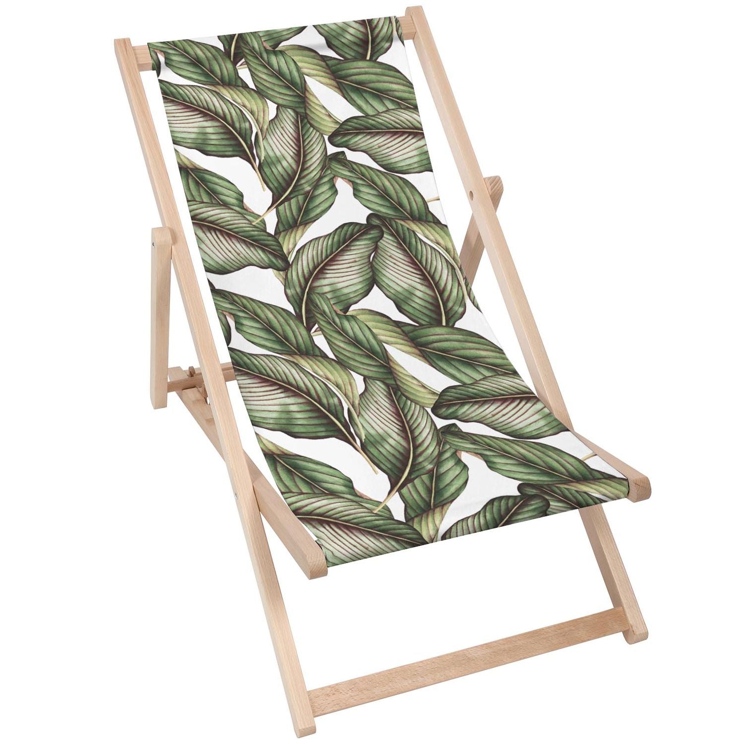Stolik drewniany Retro Tropical Leaves-30x40 CM
