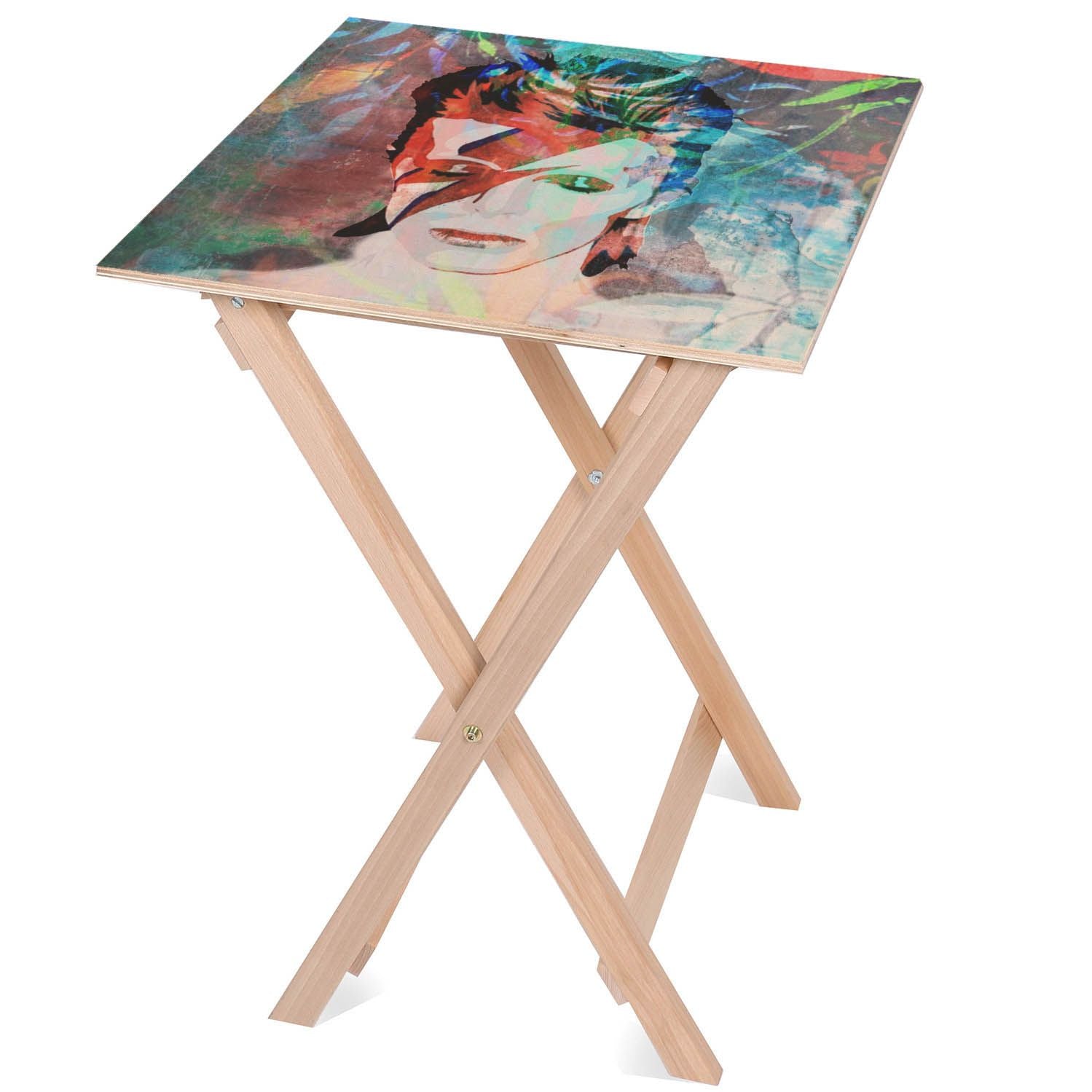 Drevený stolík Tropical David-50x50 CM