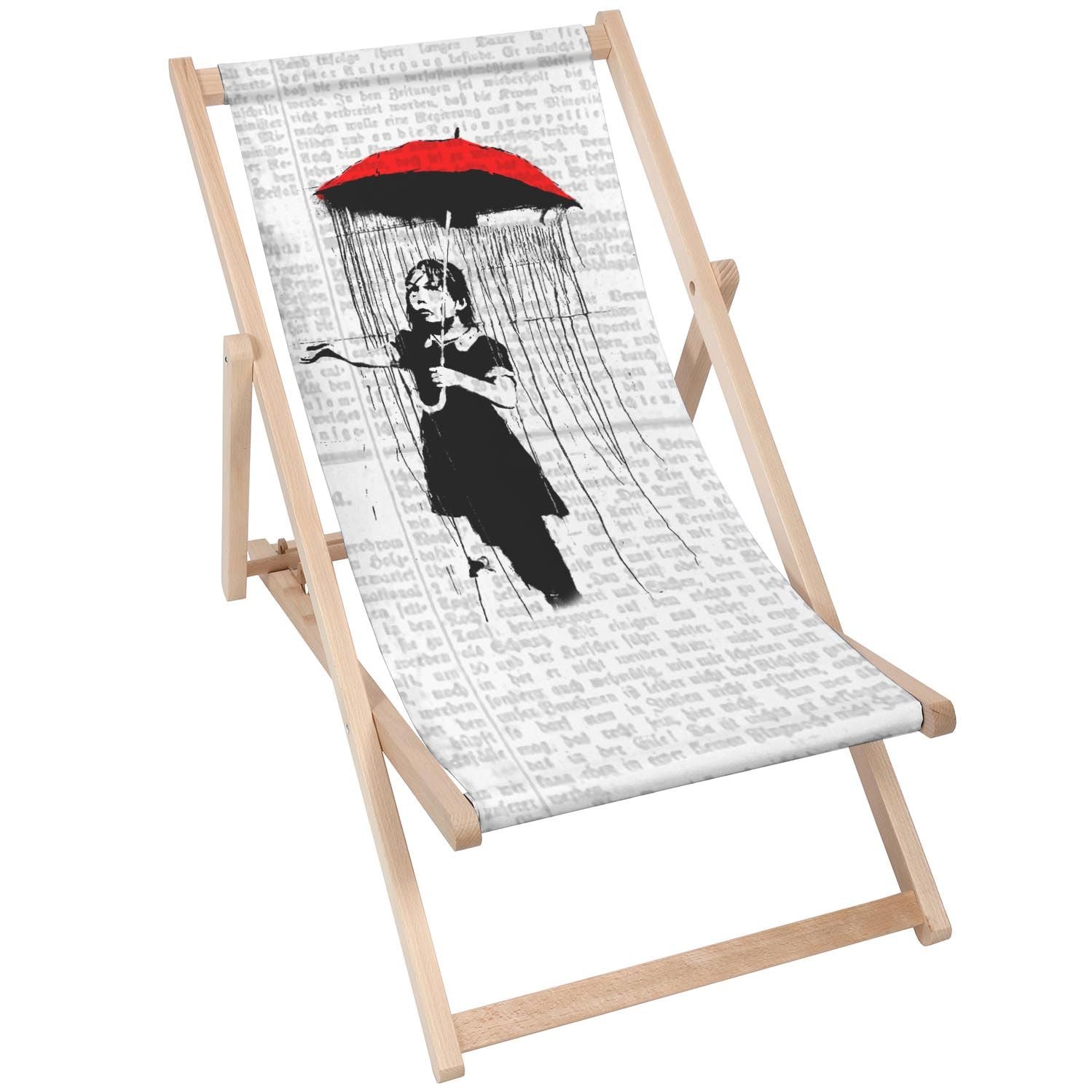 Stolik drewniany Umbrella Girl-30x40 CM