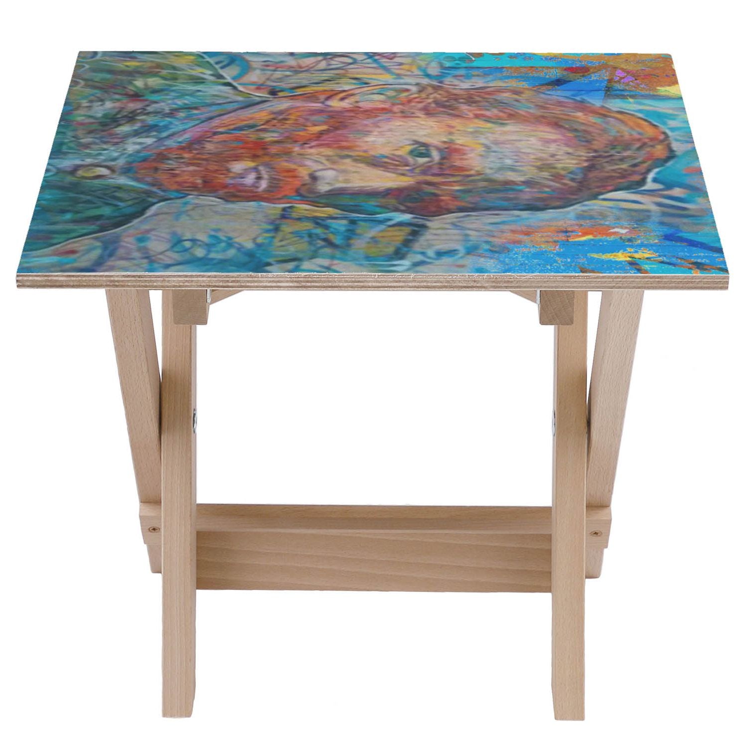 Drevený stolík Van Gogh Blue-30x40 CM