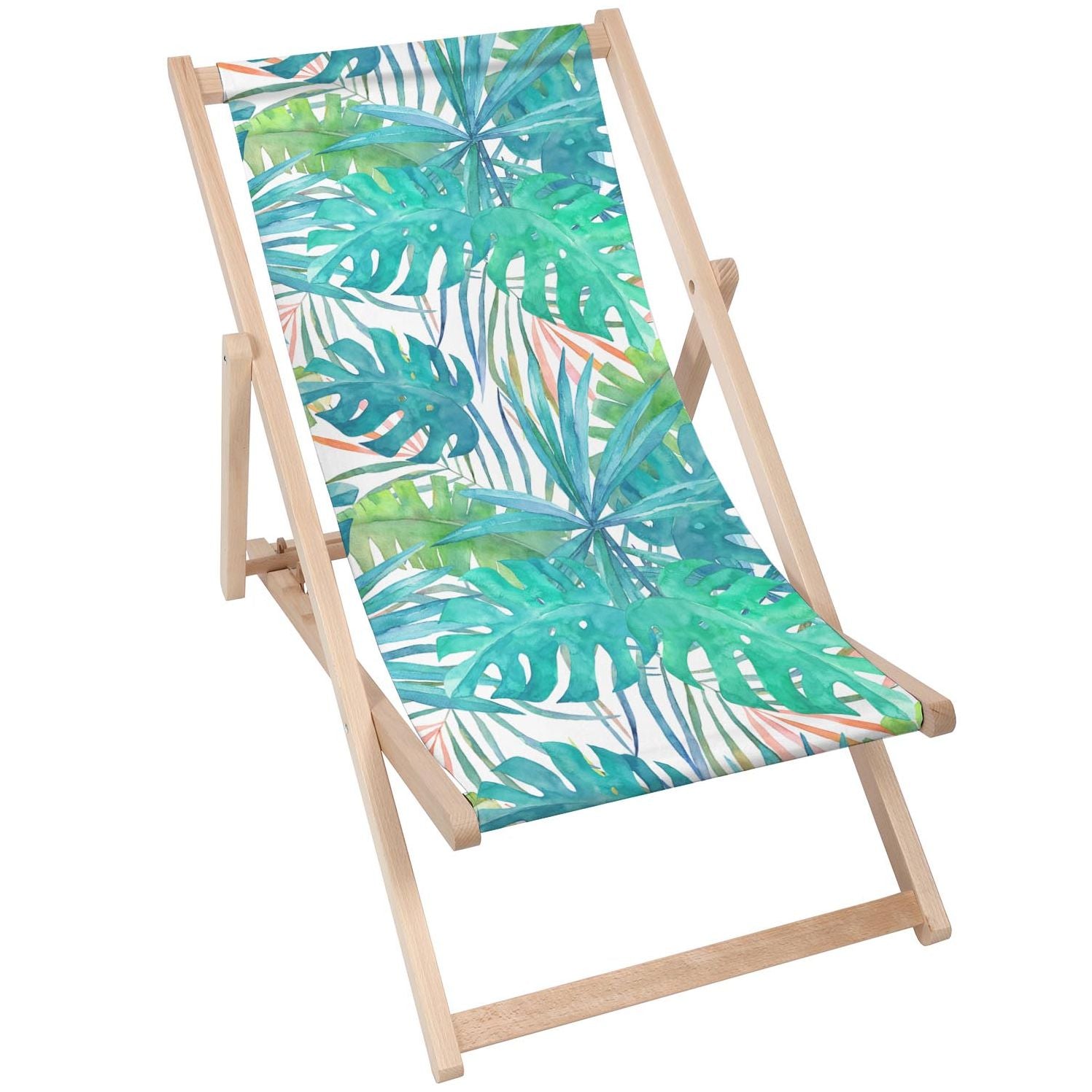 Wooden Table Watercolor Leaves-30x40 CM