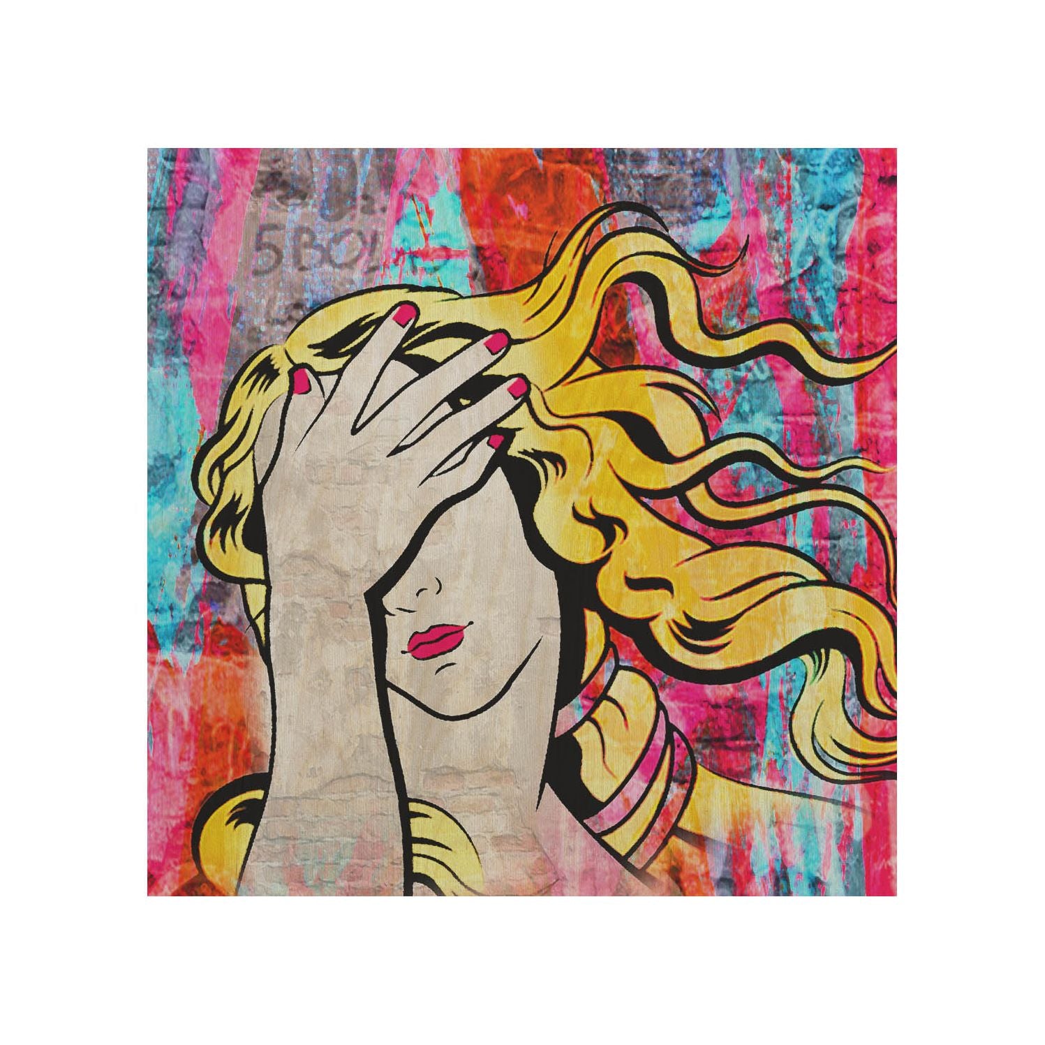 Holztisch Wenus-50x50 CM